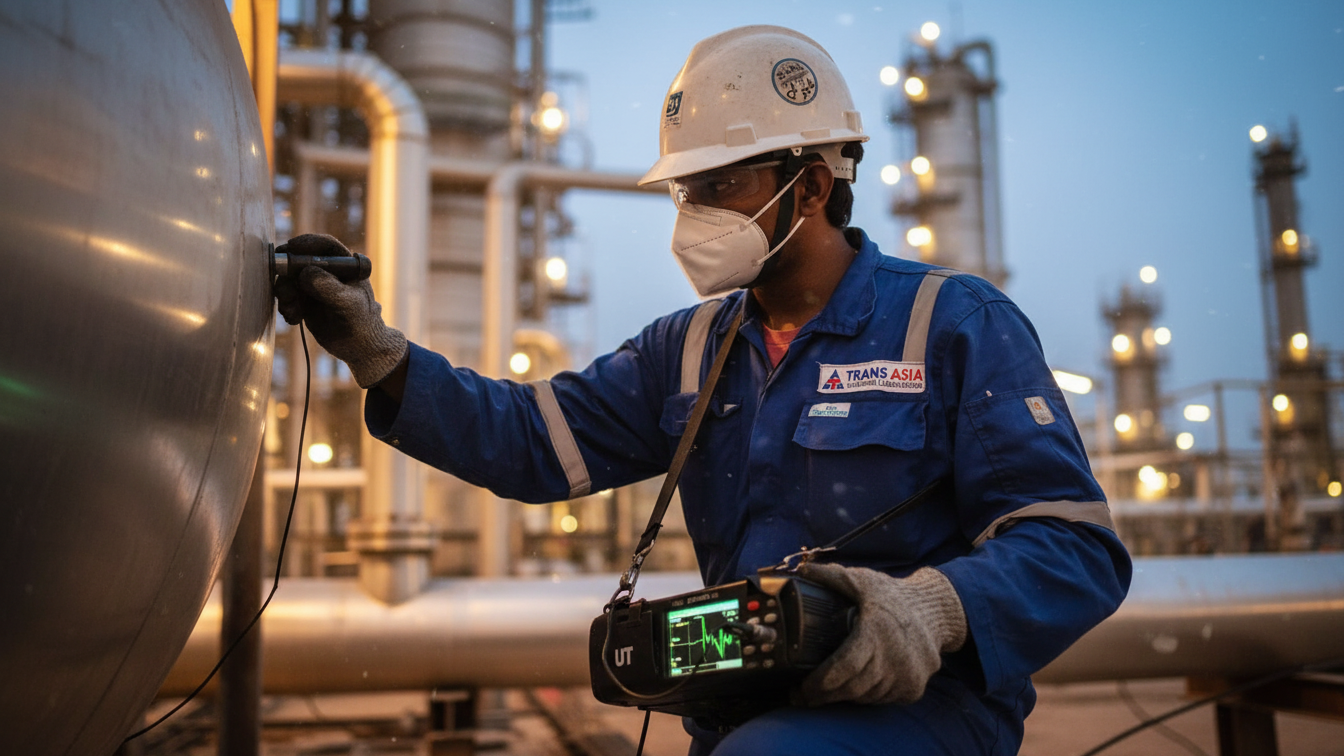 ultrasonic test, UT scanning, conventional NDT, flaw detection, sub-surface flaw, non-destructive, asset integrity