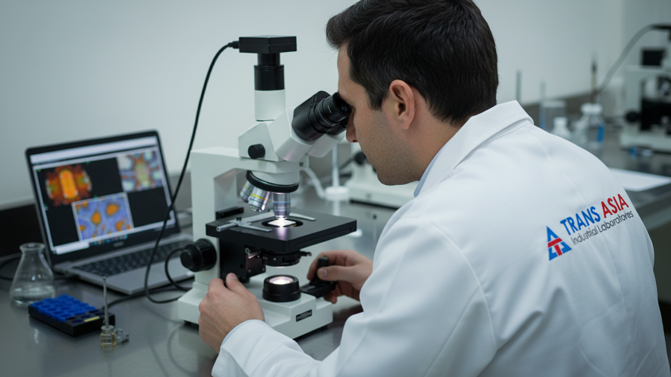 Metallurgical Testing, Microstructural Analysis, Grain Size, Inclusion Analysis, Phase Analysis, Austenite, Ferrite, Martensite, Failure Analysis, Metallurgical Assessment, Etching, Nital, Aqua regia, Phase Identification, Carburization, Case Depth