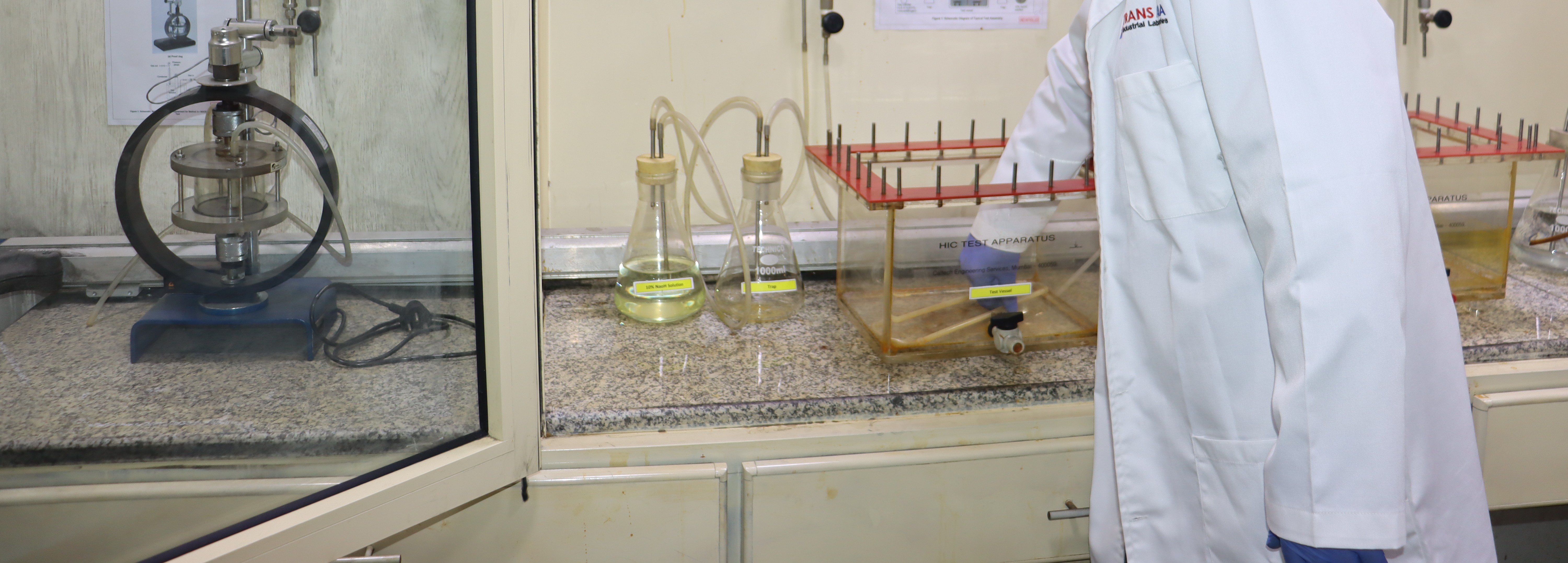 corrosion test, HIC test, hydrogen induced cracking, SSC test, stress corrosion cracking