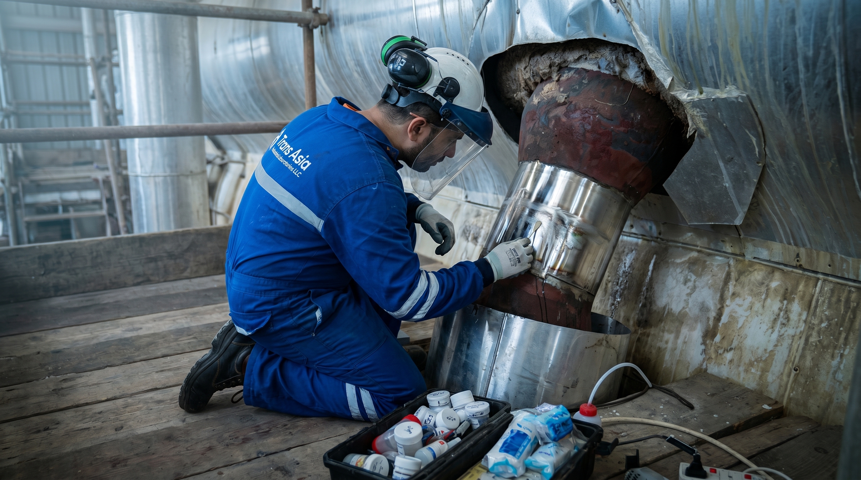 Replica test, in-situ replica, metallography, microstructure, thermal damage, creep damage, refinery, shutdown, inspection, asset integrity, portable microscope, microstructural analysis